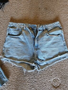 refuge Light Wash Denim Cutoff Shorts